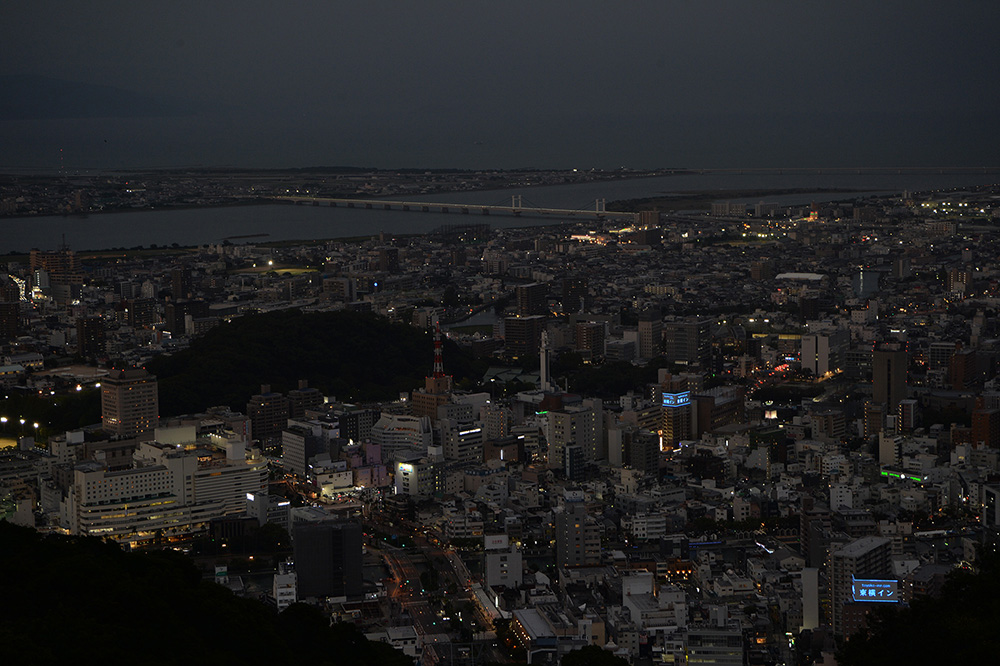 眉山からの夜景